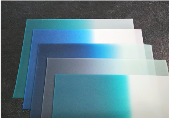 Pellicola intercalare PVB in resina fresca al 100% con fascia colorata da 0,76 mm per vetri di sicurezza per parabrezza